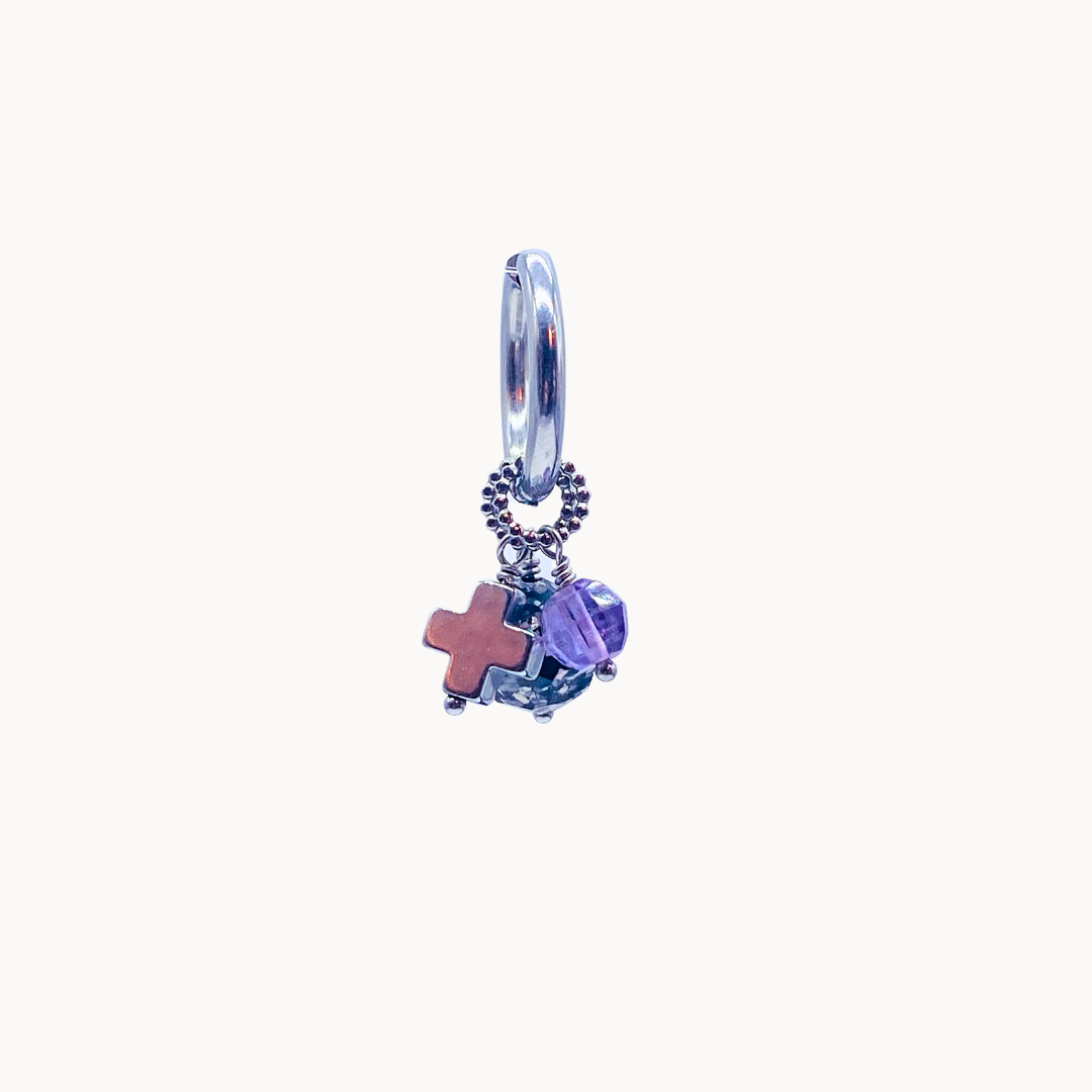 LIDIA EARRING SET - CIRCLE OF DOTS