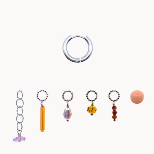 ADRIANA EARRING SET - CIRCLE OF DOTS