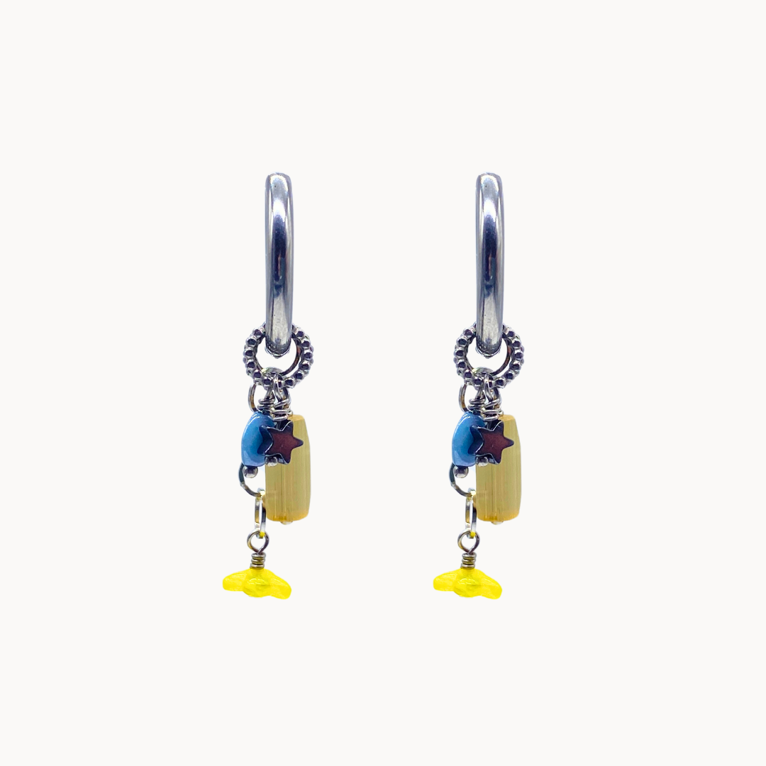 EUGENIA EARRING SET - CIRCLE OF DOTS