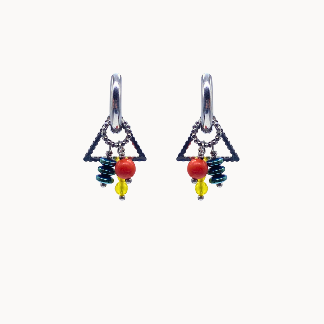 FLAMINIA EARRING SET - CIRCLE OF DOTS
