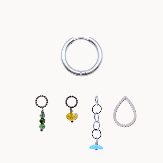 ISABELLA EARRING SET - CIRCLE OF DOTS
