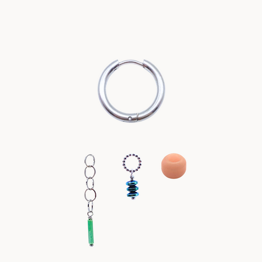 LISA EARRING SET - CIRCLE OF DOTS