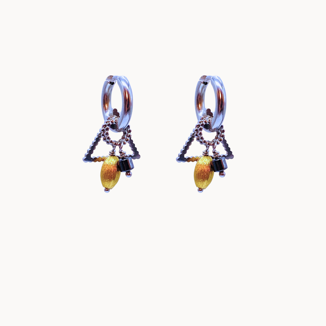 MANUELA EARRING SET - CIRCLE OF DOTS