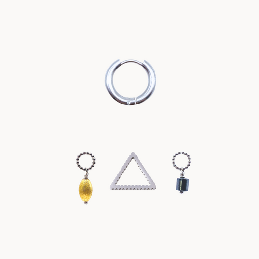 MANUELA EARRING SET - CIRCLE OF DOTS