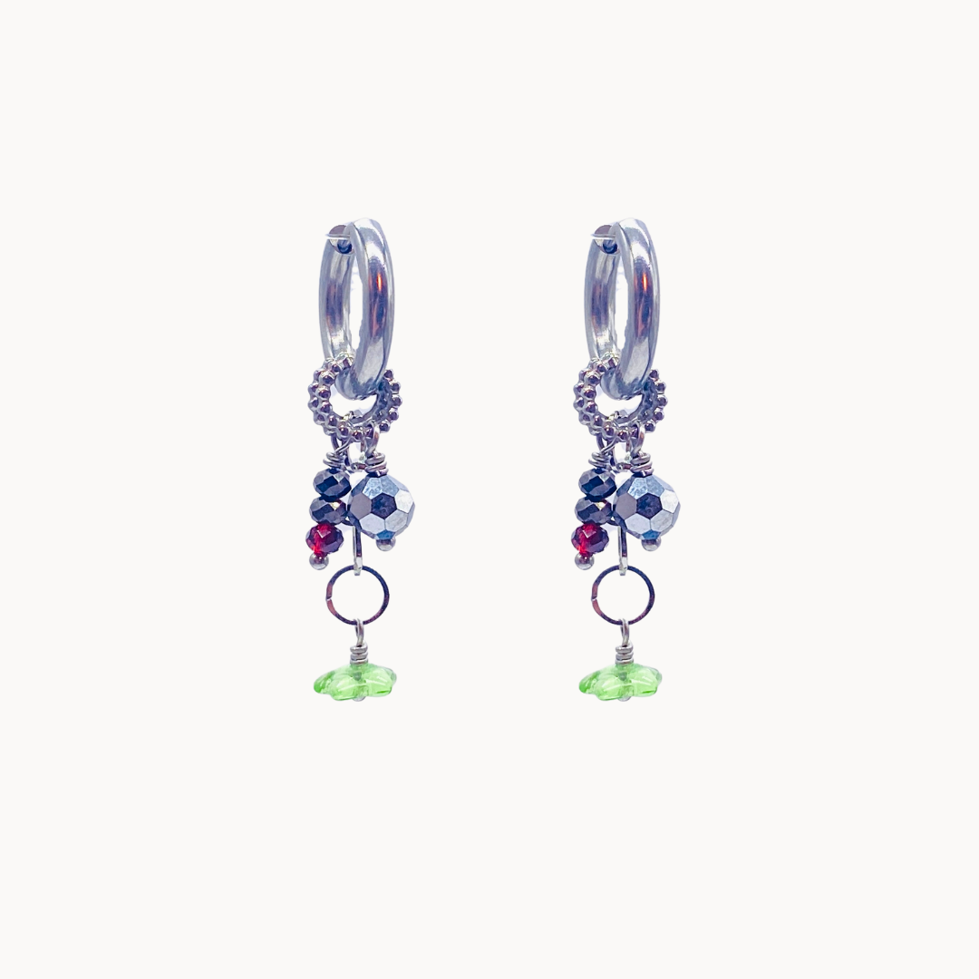 MARISA EARRING SET - CIRCLE OF DOTS