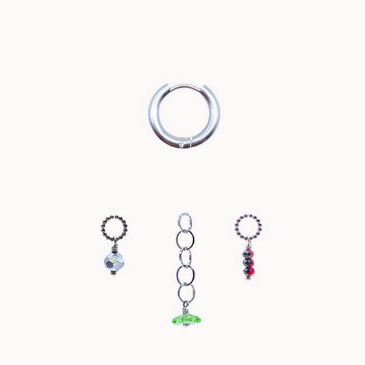 MARISA EARRING SET - CIRCLE OF DOTS