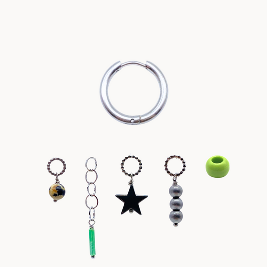 RAMONA EARRING SET - CIRCLE OF DOTS