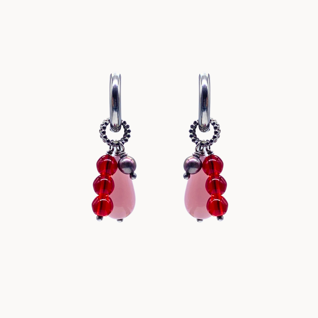 ROSALIA EARRING SET - CIRCLE OF DOTS