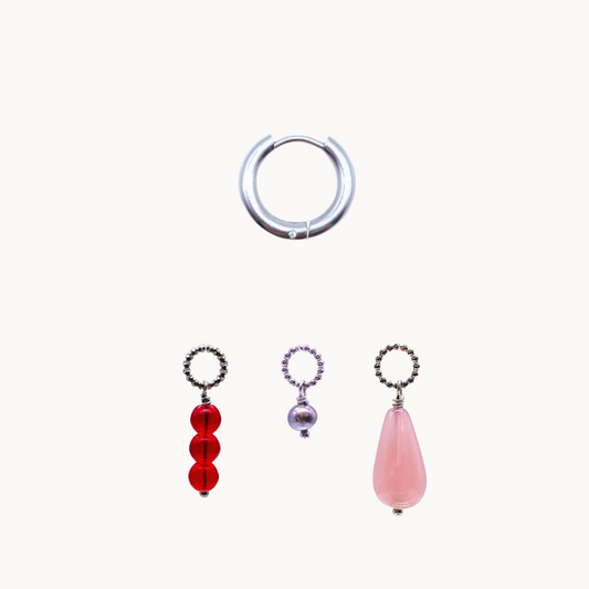 ROSALIA EARRING SET - CIRCLE OF DOTS