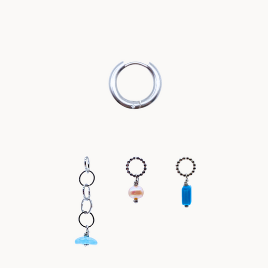 SELMA EARRING SET - CIRCLE OF DOTS