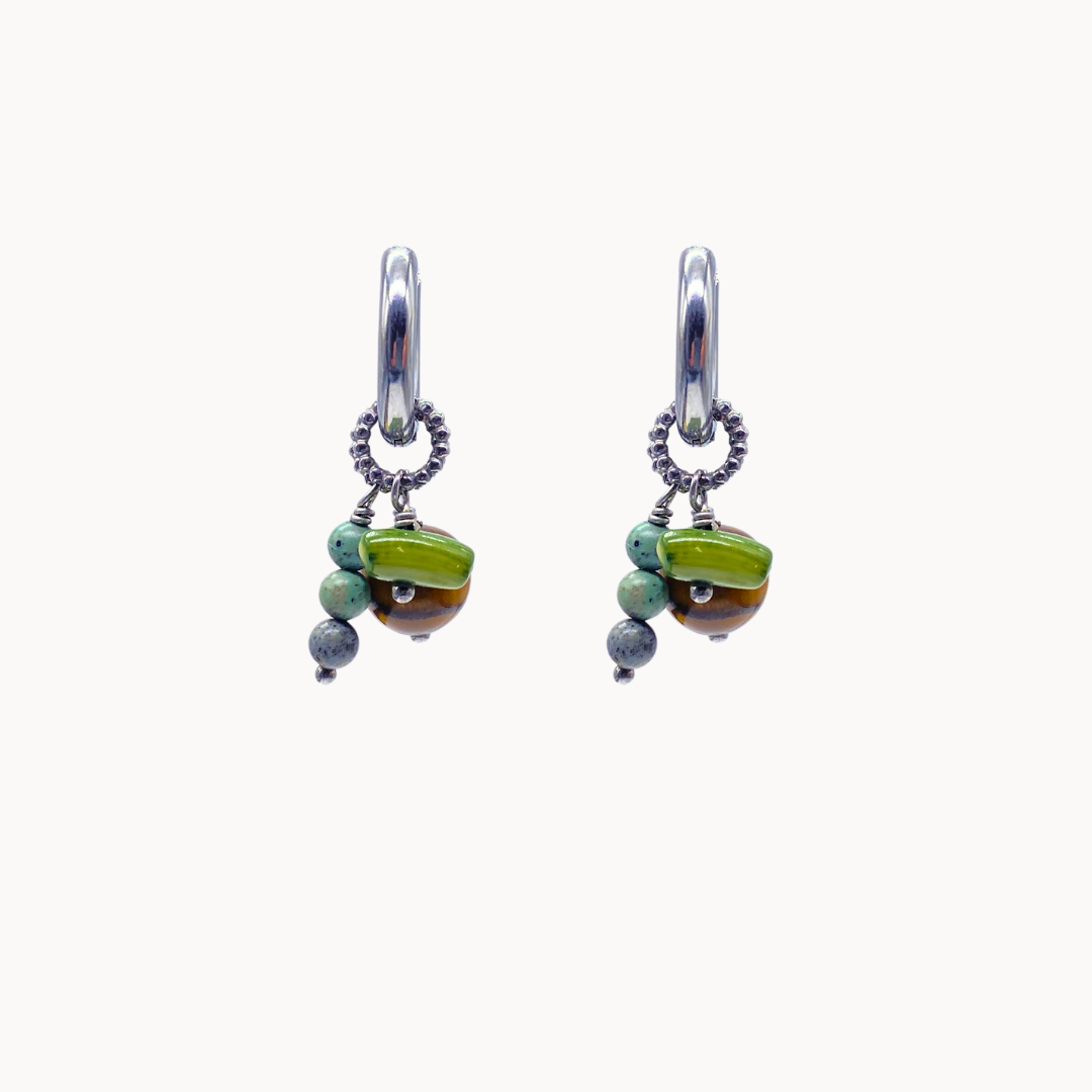 VIVIANA EARRING SET - CIRCLE OF DOTS