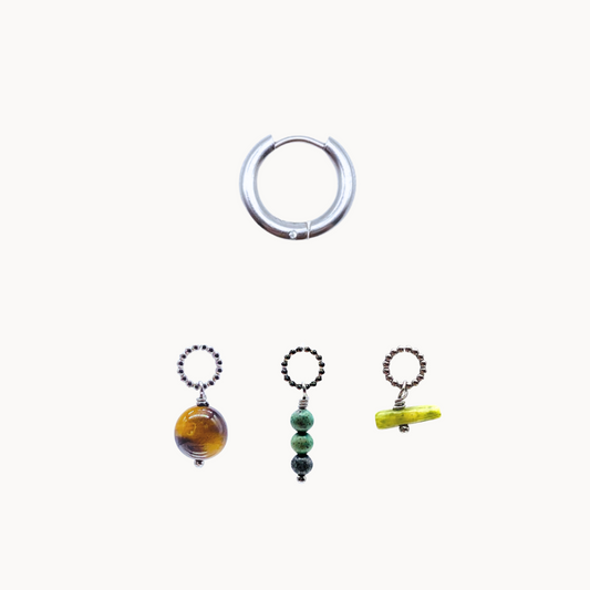 VIVIANA EARRING SET - CIRCLE OF DOTS