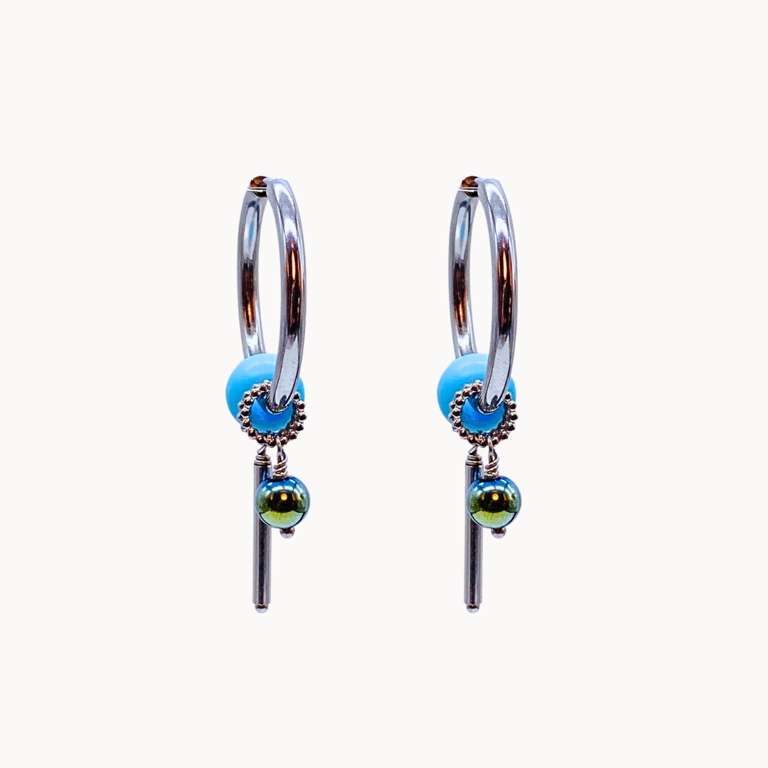 AGNESE EARRING SET - CIRCLE OF DOTS