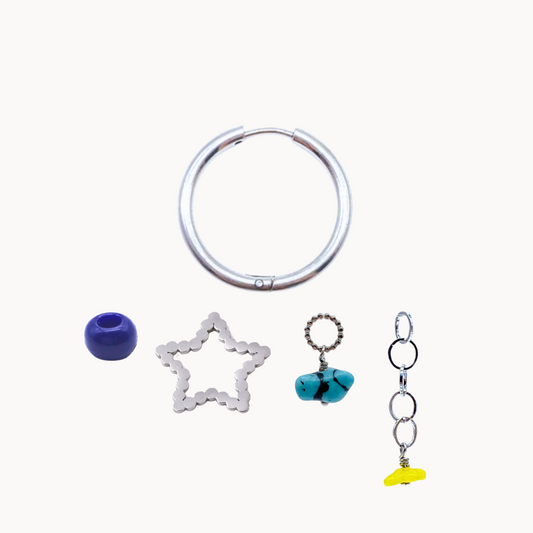 CARLA EARRING SET - CIRCLE OF DOTS