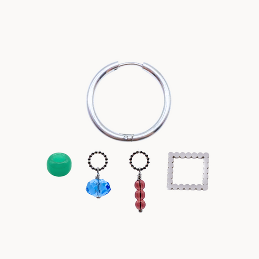ELISA EARRING SET - CIRCLE OF DOTS