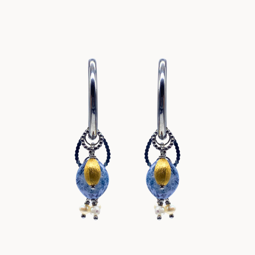GILDA EARRING SET - CIRCLE OF DOTS
