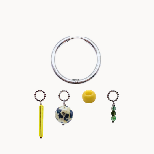 GINEVRA EARRING SET - CIRCLE OF DOTS