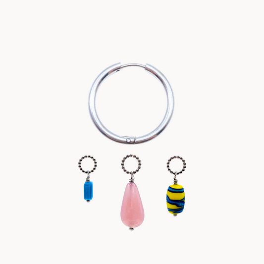 IVANA EARRING SET - CIRCLE OF DOTS