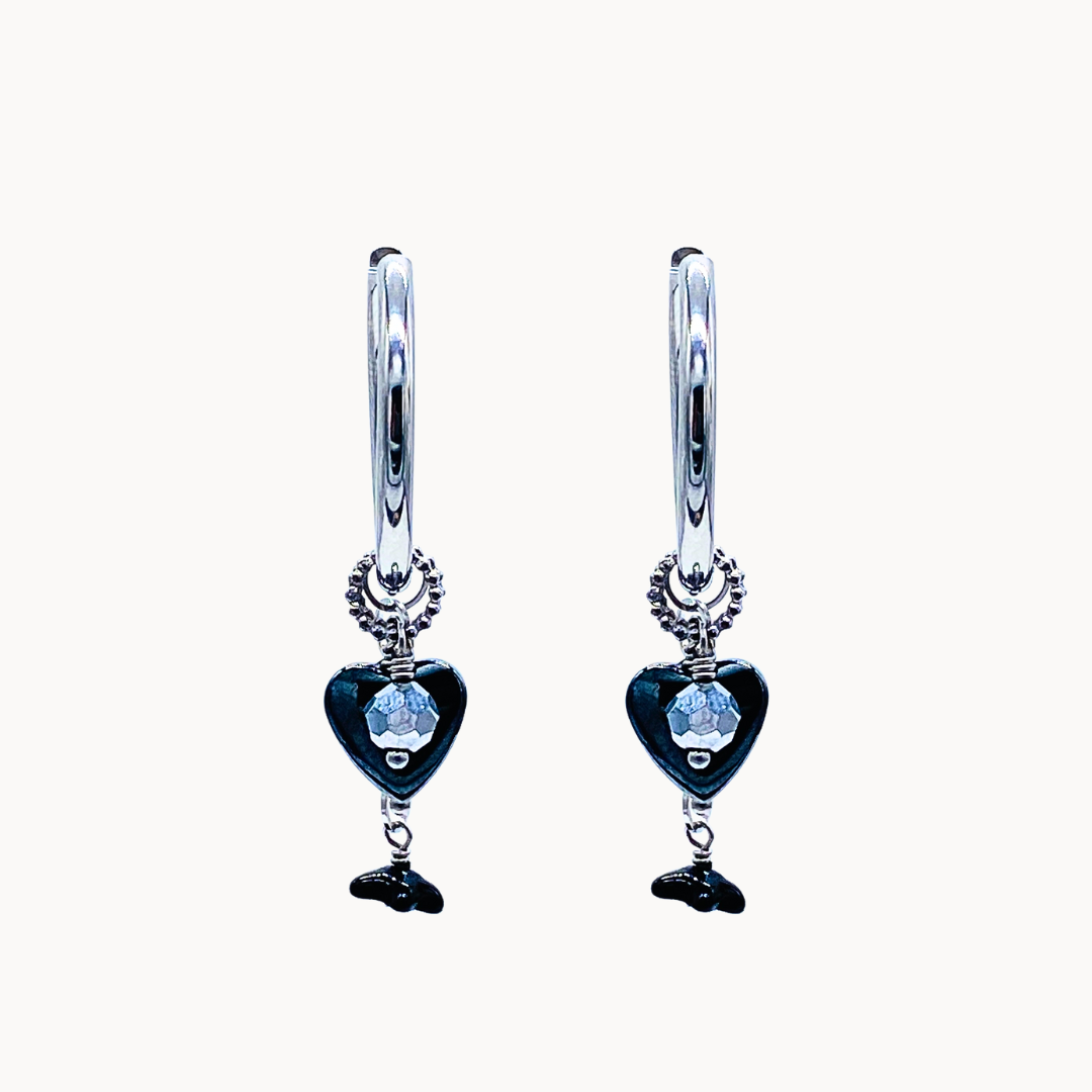 MIA EARRING SET - CIRCLE OF DOTS