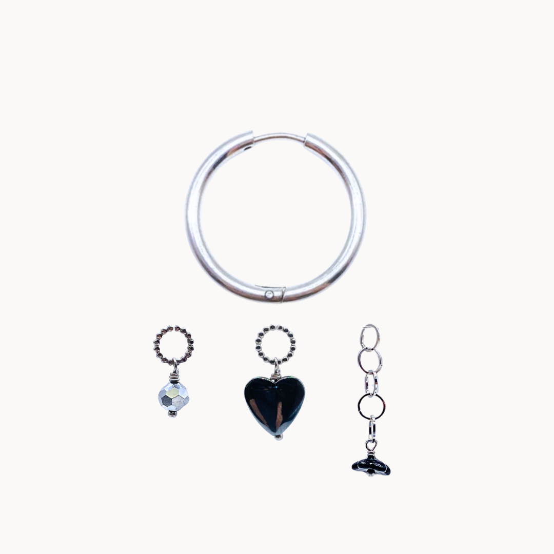 MIA EARRING SET - CIRCLE OF DOTS