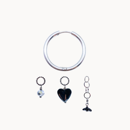 MIA EARRING SET - CIRCLE OF DOTS