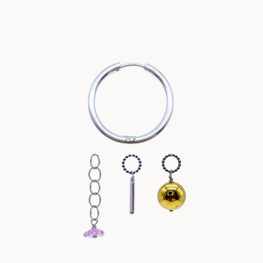 VERONICA EARRING SET - CIRCLE OF DOTS