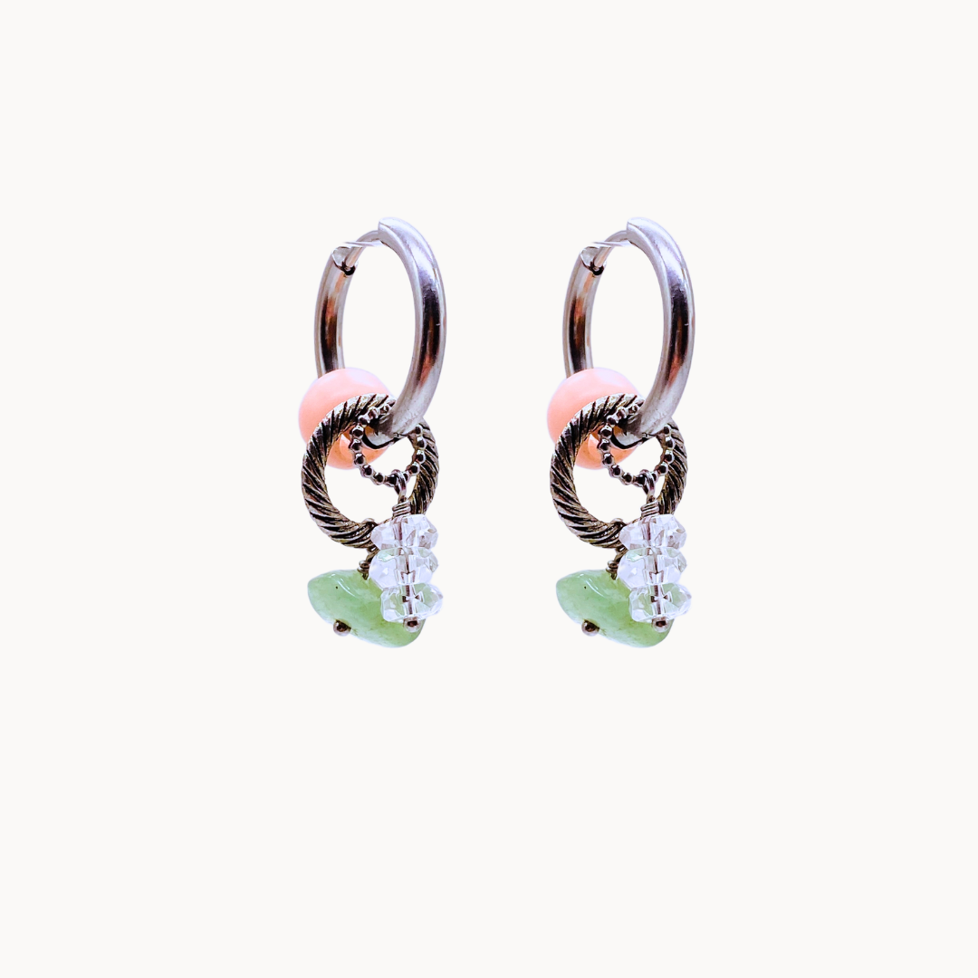 CATERINA EARRING SET - CIRCLE OF DOTS