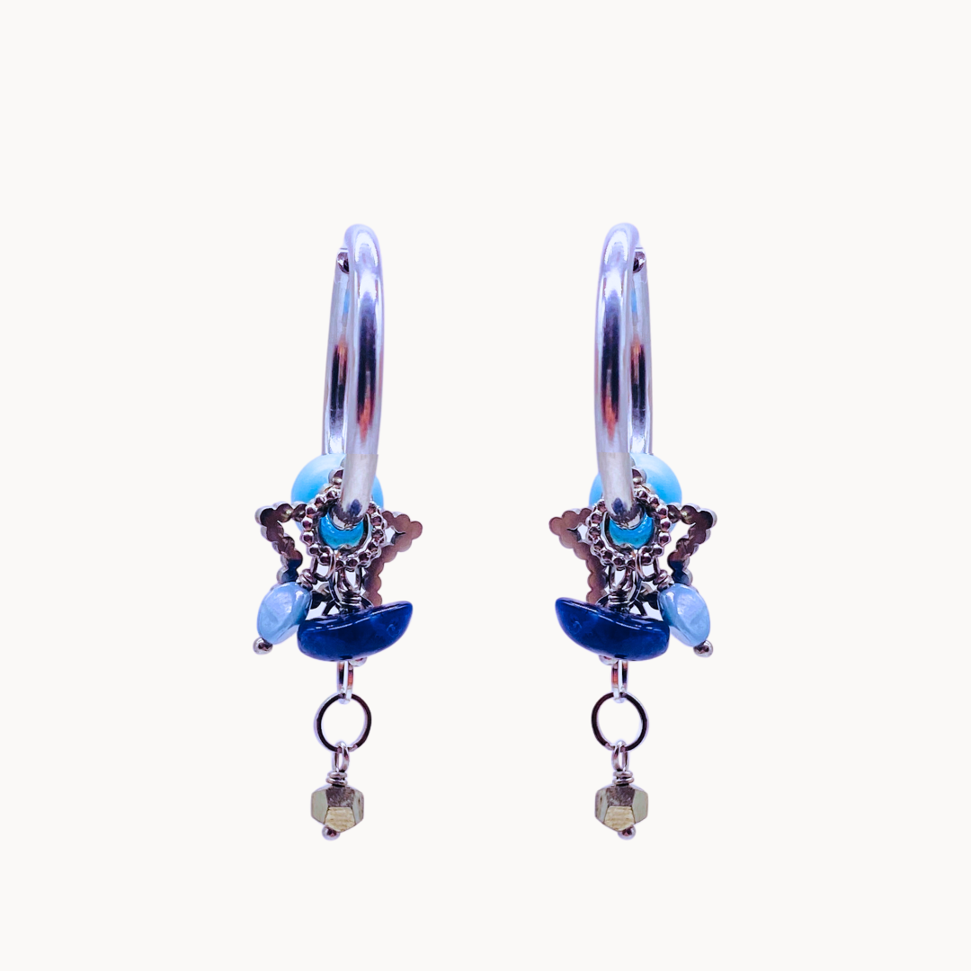 GABRIELLA EARRING SET - CIRCLE OF DOTS