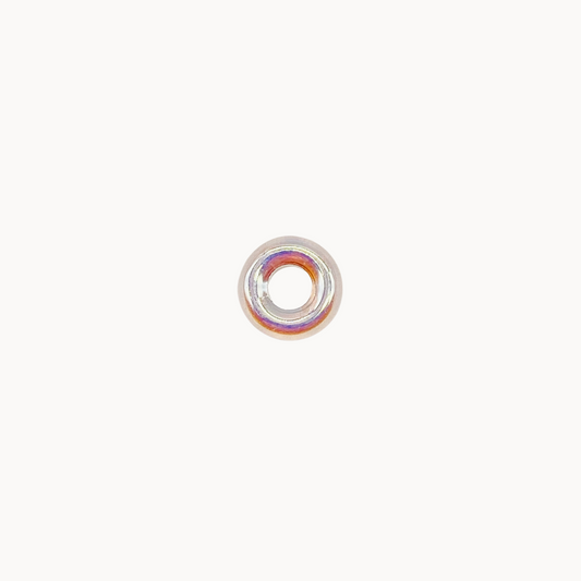 HOLO HOLLOW BEAD - CIRCLE OF DOTS