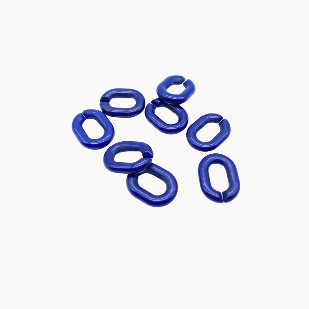 BLUE CHARM LINK - CIRCLE OF DOTS