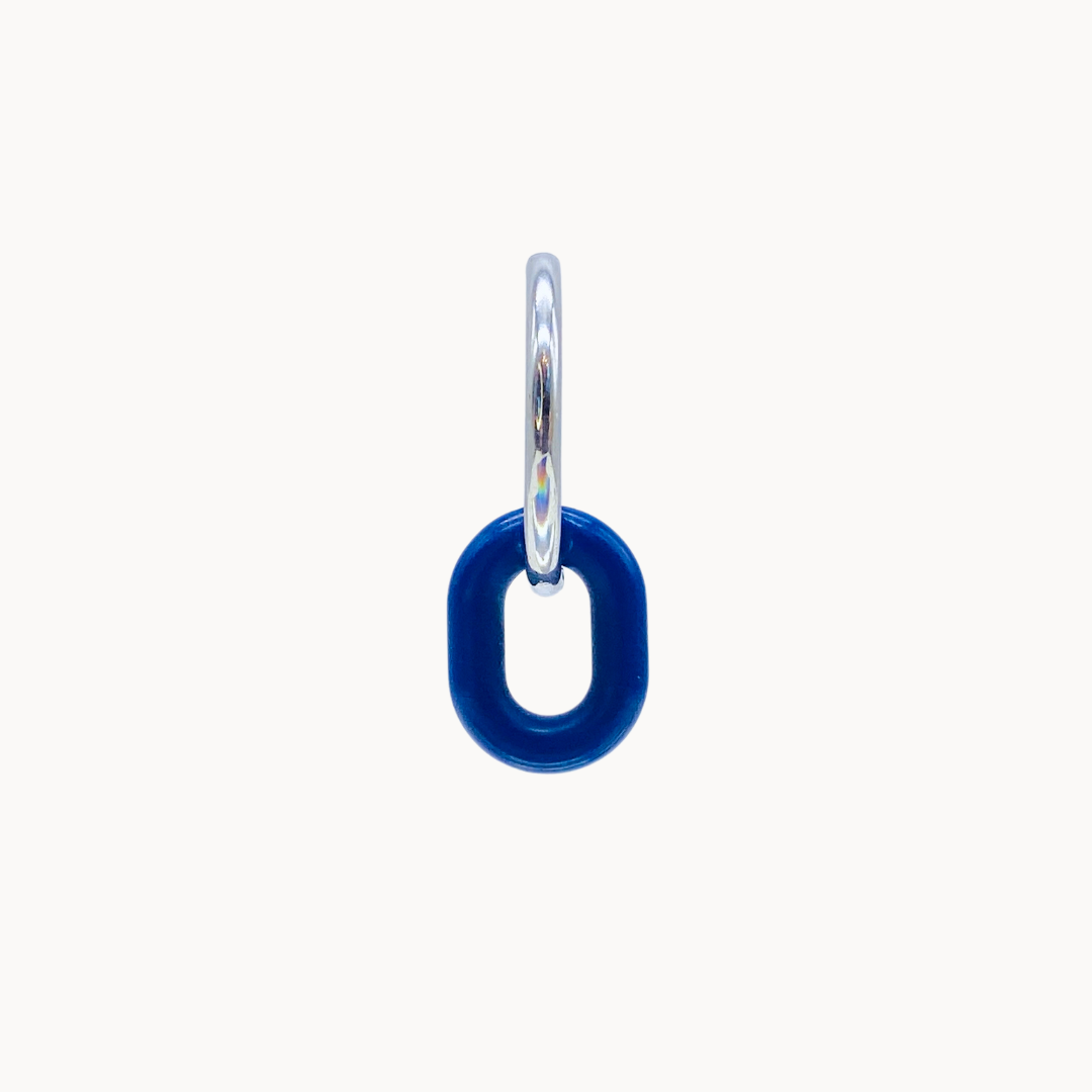 BLUE CHARM LINK - CIRCLE OF DOTS