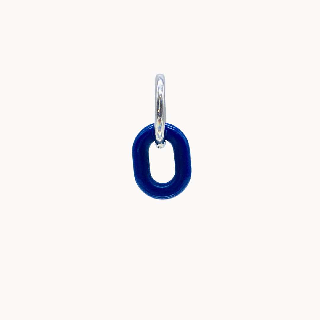 BLUE CHARM LINK - CIRCLE OF DOTS