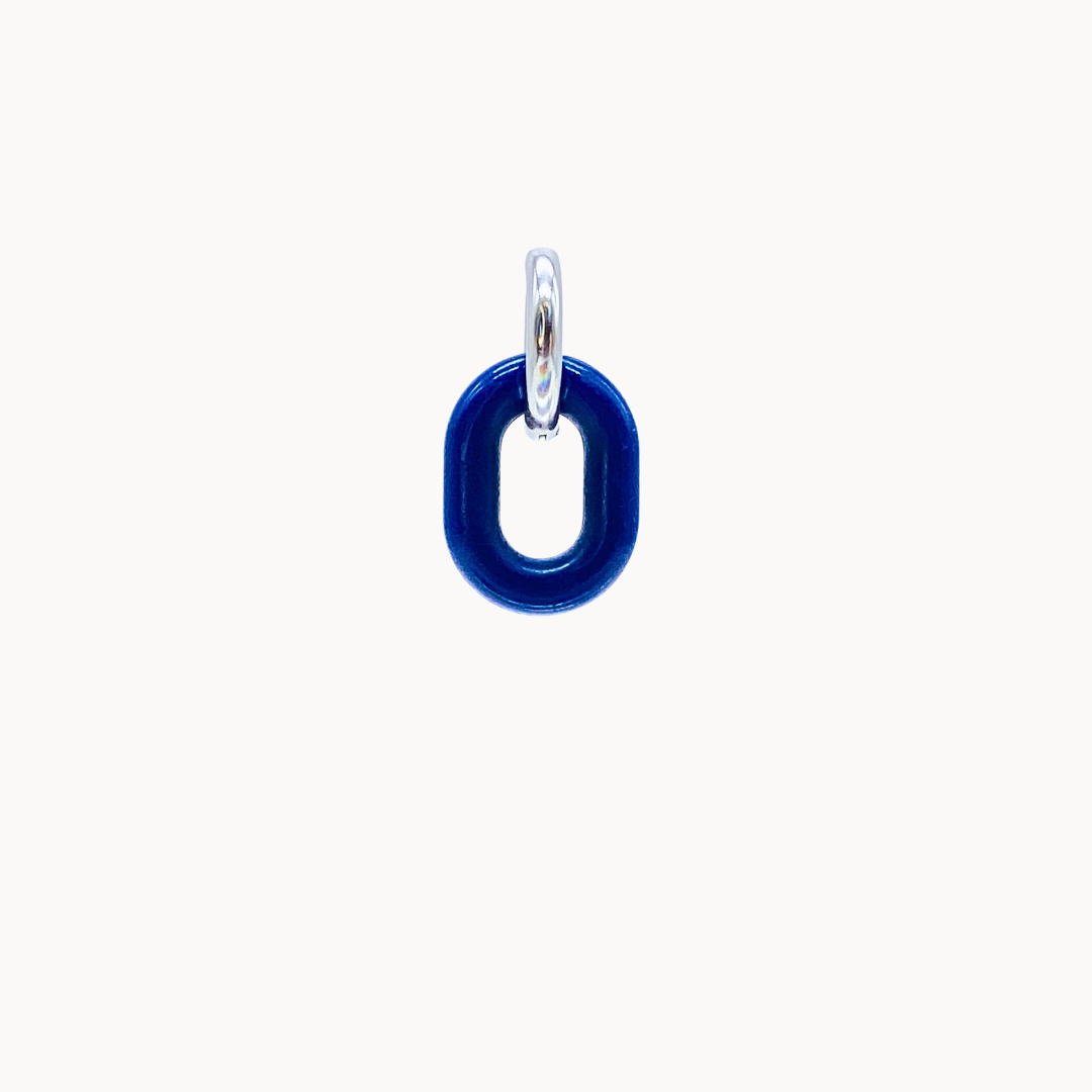 BLUE CHARM LINK - CIRCLE OF DOTS