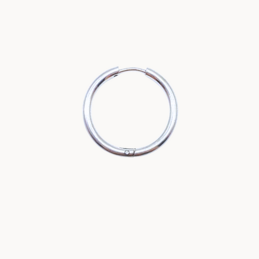 LARGE HOOP CIRCLE EARRINGS - CIRCLE OF DOTS