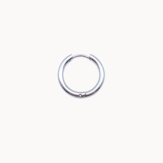 MEDIUM HOOP CIRCLE EARRINGS - CIRCLE OF DOTS