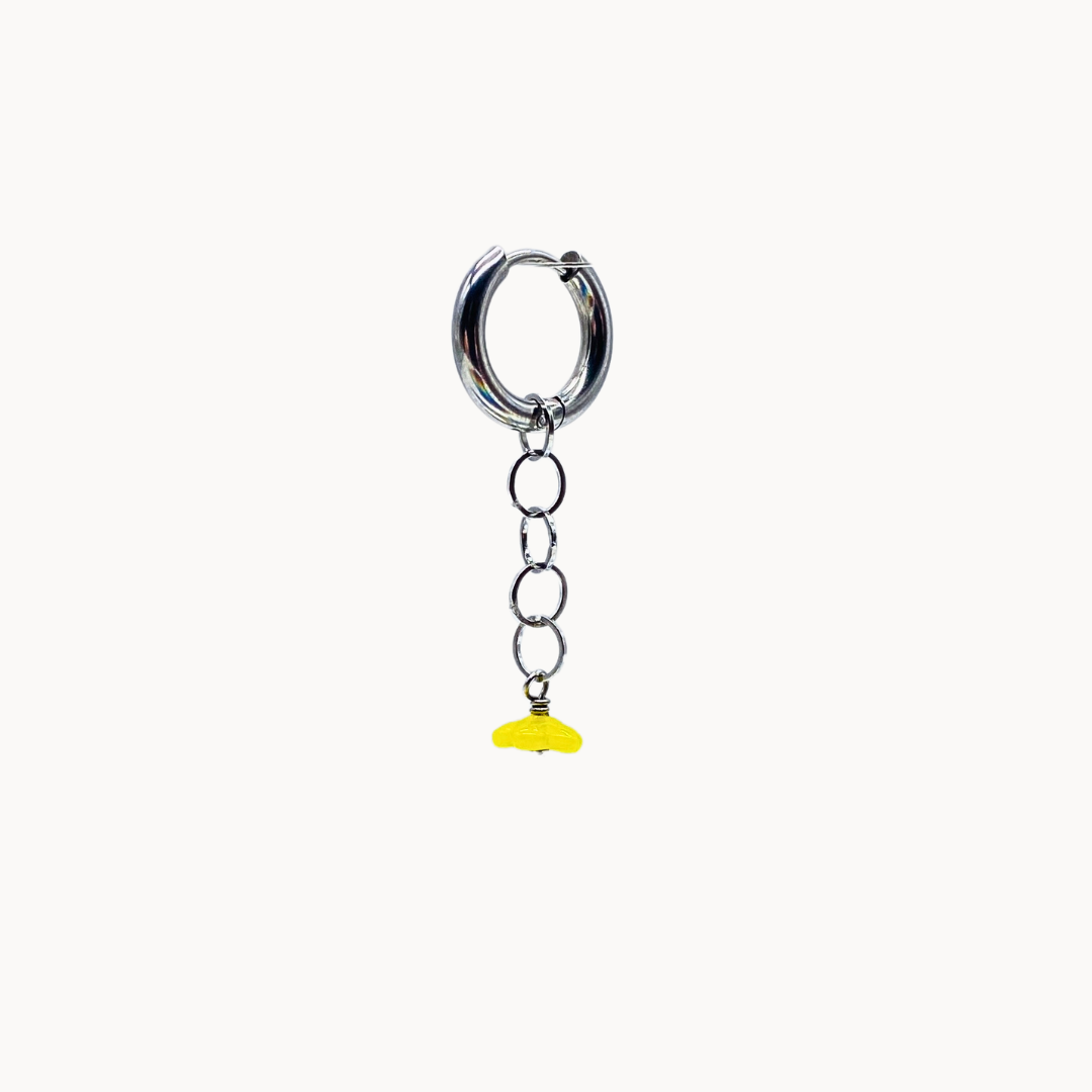 YELLOW FLOWER CHAIN CHARM