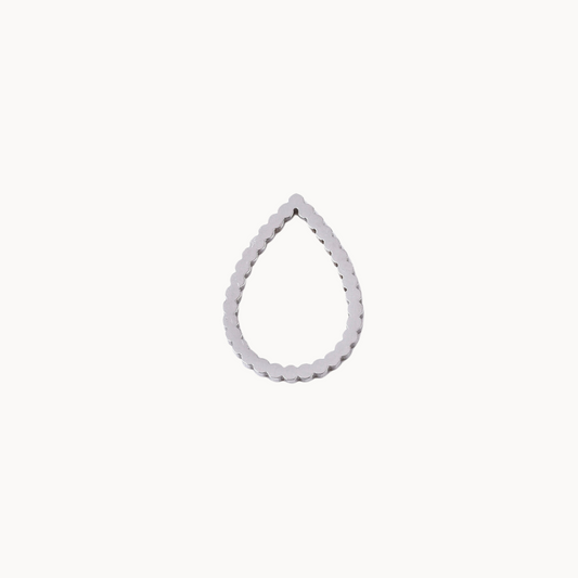 DROP SHAPE CHARM - CIRCLE OF DOTS