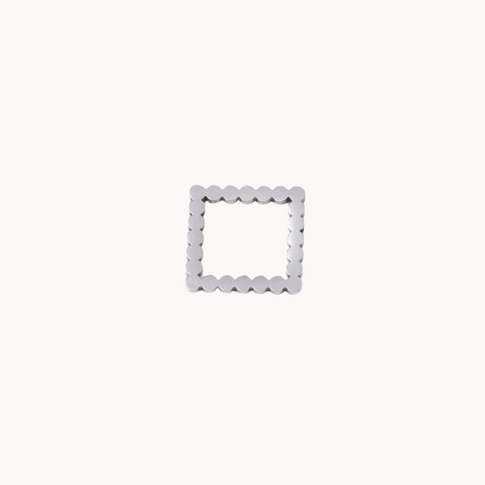 SQUARE SHAPE CHARM - CIRCLE OF DOTS
