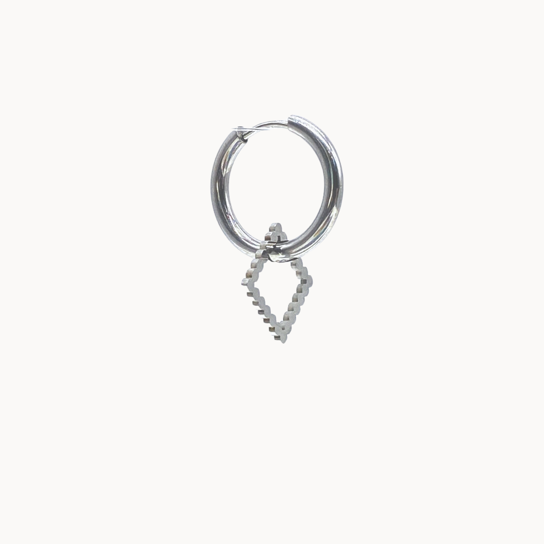 SQUARE SHAPE CHARM - CIRCLE OF DOTS