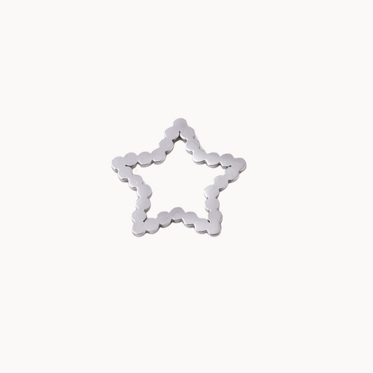 STAR SHAPE CHARM - CIRCLE OF DOTS