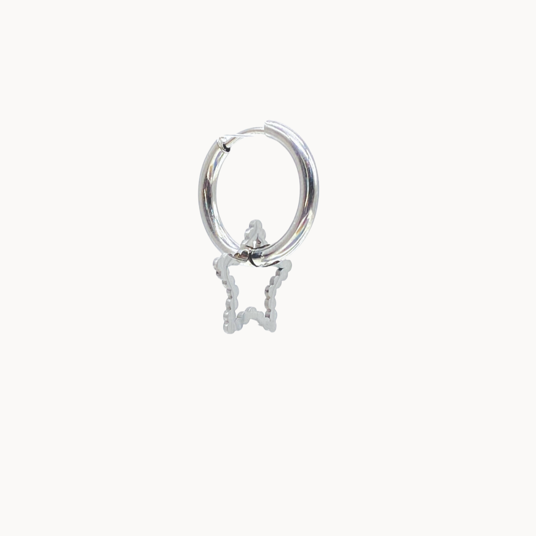 STAR SHAPE CHARM - CIRCLE OF DOTS