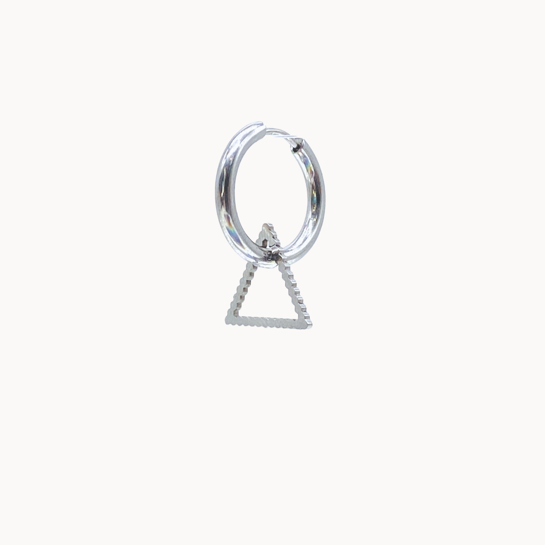 TRIANGLE SHAPE CHARM - CIRCLE OF DOTS
