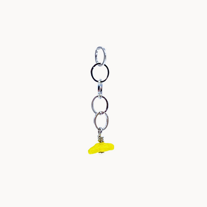 Yellow Flower Chain Charm