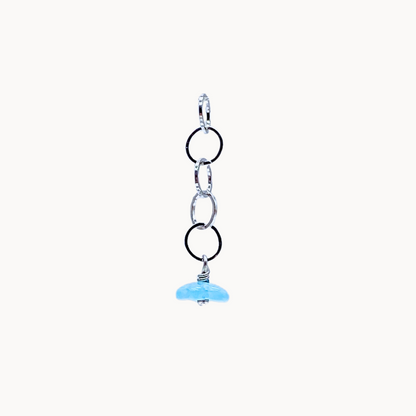 Blue Flower Chain Charm