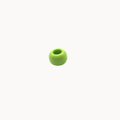 Lime Hollow Bead