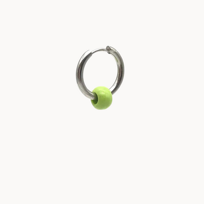 Lime Hollow Bead