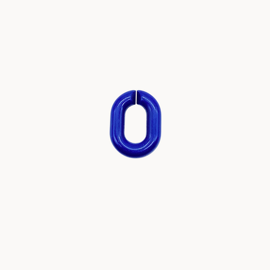 BLUE CHARM LINK - CIRCLE OF DOTS 