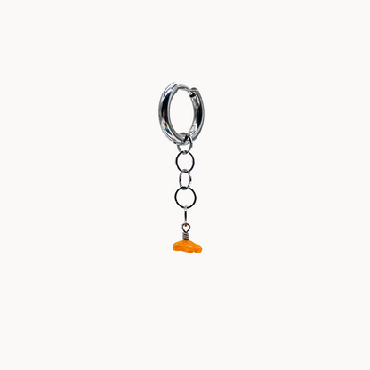 Orange Flower Chain Charm