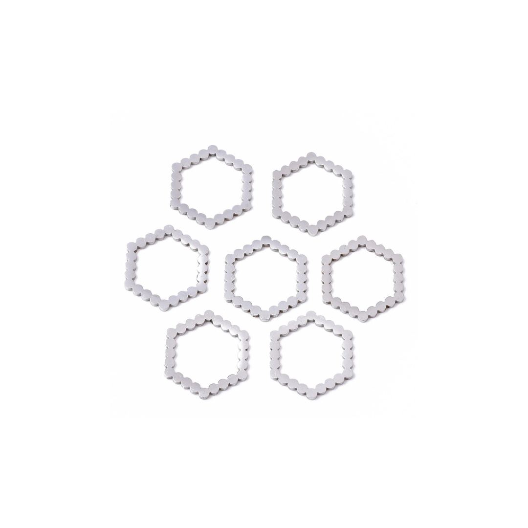 Shape Pendant • Hexagon - CIRCLE OF DOTS 